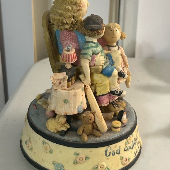 San Francisco Music Box Co 1997 Ruth Ninneman Mother’s Resin Music Box - Picture 11 of 14